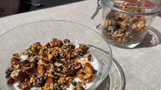 Granola with a Hey Planet Bar