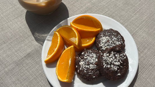 Date Muffins with Cocoa Orange Bars