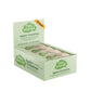 Light green box of protein bars consisting of 12 bars.